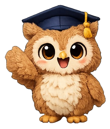 Mascote coruja da Estante Encantada
